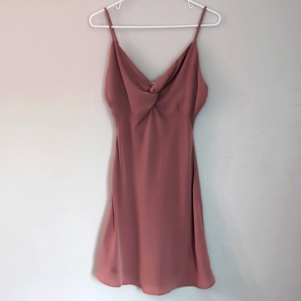 Abercrombie & Fitch Dusty Rose Slip Mini Dress